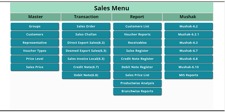 Sales Module
